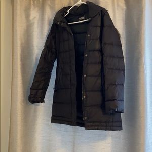 Northface black puffer coat
